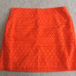 Banana Republic NWT orange mini skirt